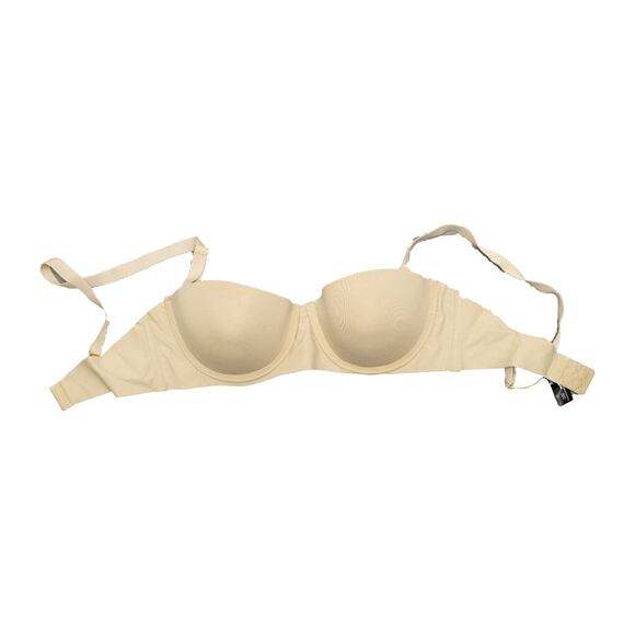 Rene Rofe Secret Smooth Strapless Push Up Bra Beige Size 36C - Picture 1 of 2